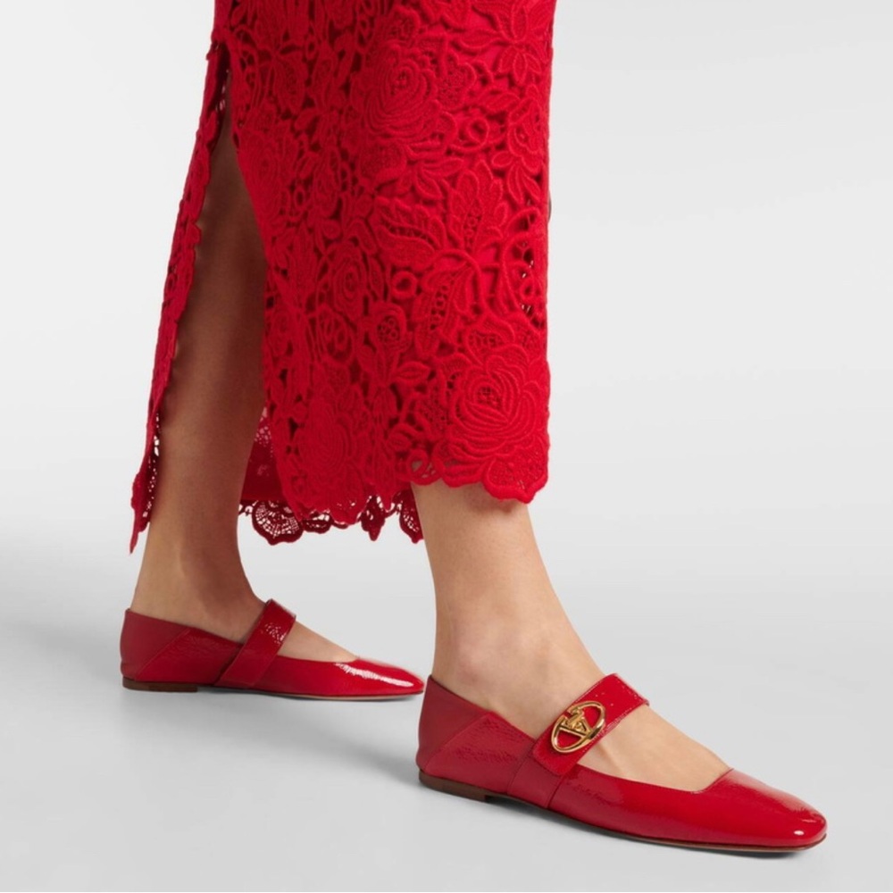 Valentino Garavani VLogo Locker Mary Jane flats